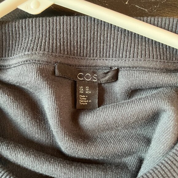 COS Womens Size XS Crewneck Sweater Navy - Picture 3 of 3
